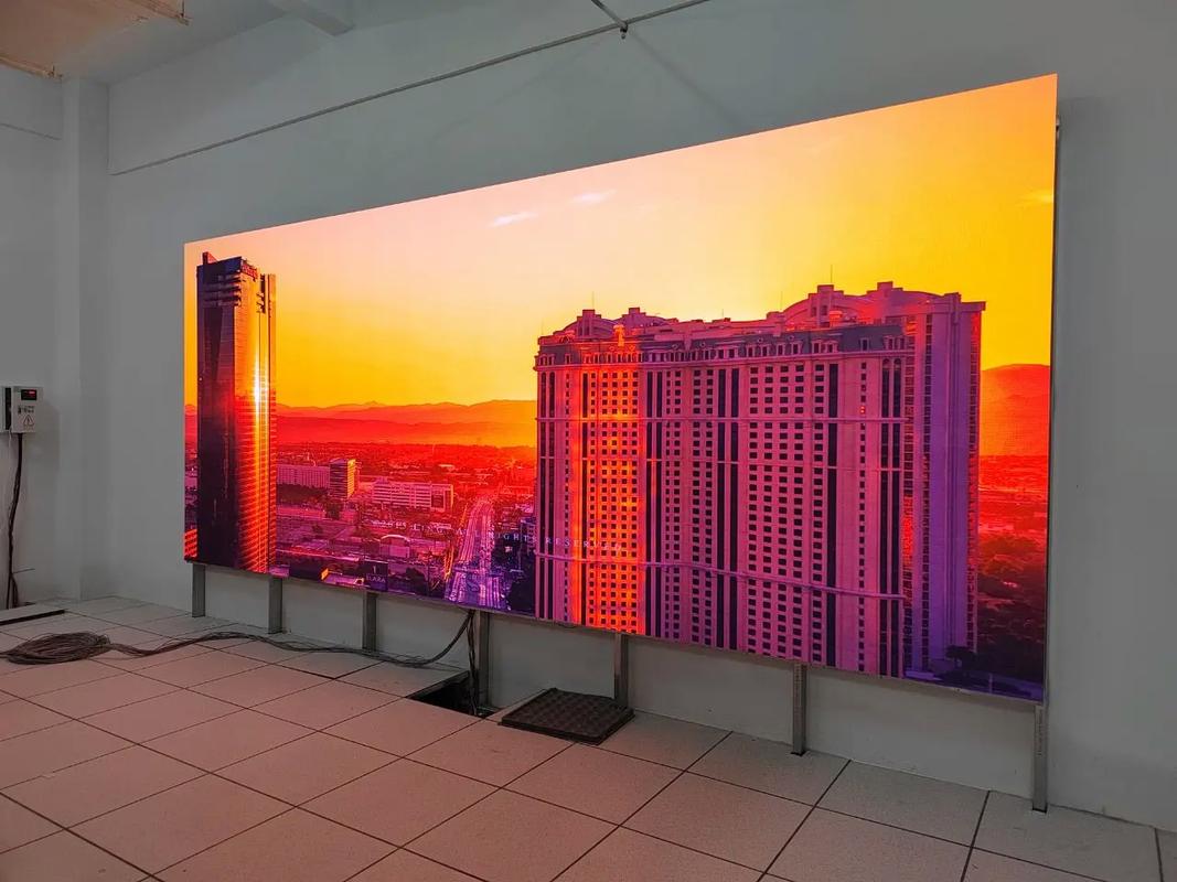 落地支架LED显示屏 山东滨州粮食企业智能制造的创新展示